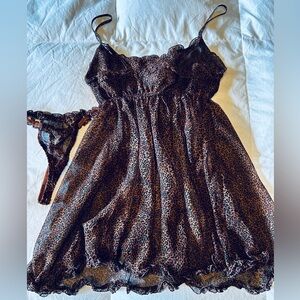 🩷VALENTINES SET🩷 Victoria's Secret Leopard Print lingerie set